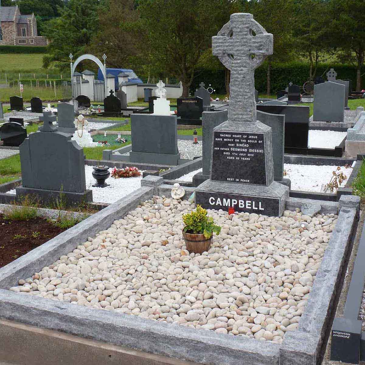 McGovern Memorial Celtic Cross Gravestone